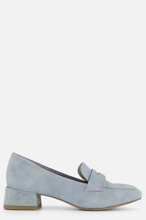 Tamaris instappers met hak blauw Leer