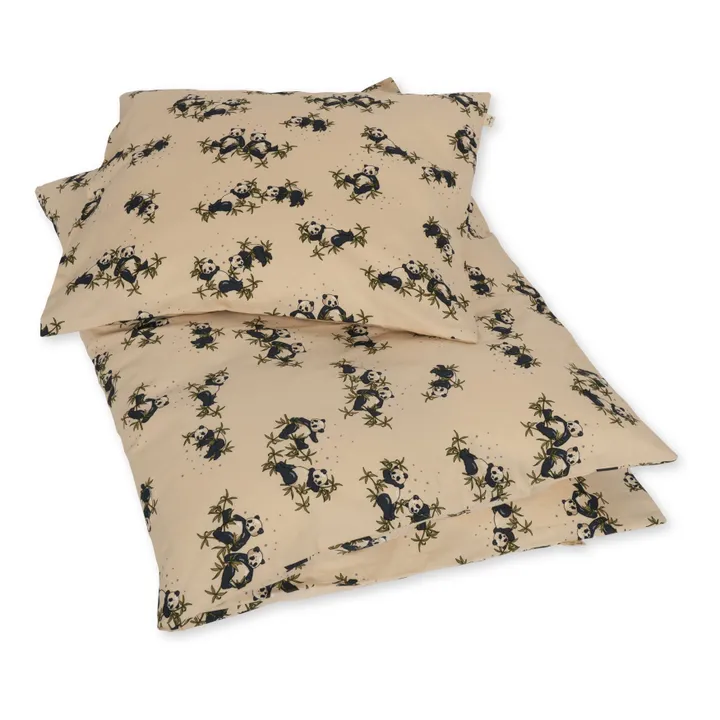 Konges Sløjd Parure de lit en coton bio Panda | Beige