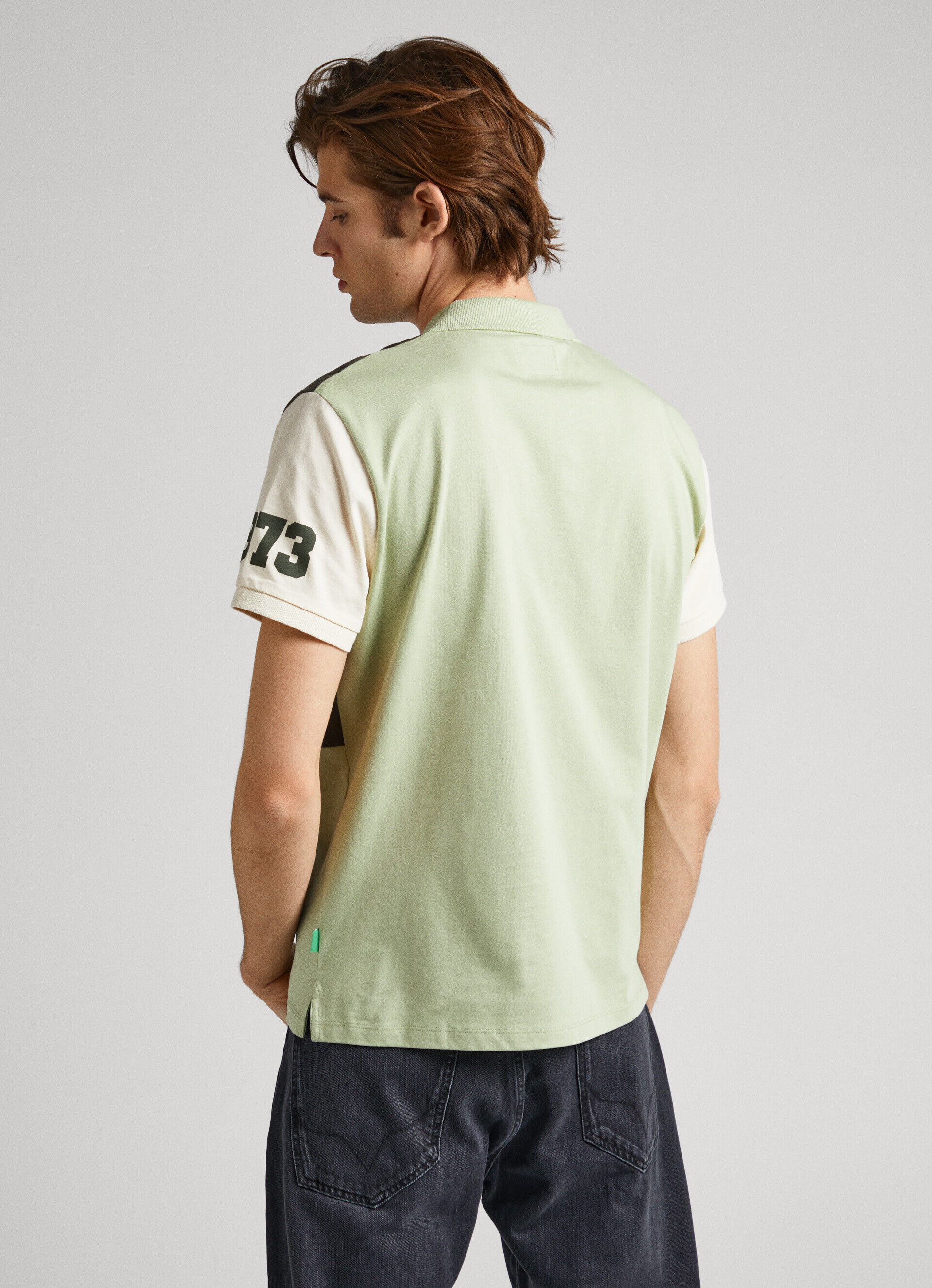 Camisa polo Portobello com bolso no peito - Verde Coentro