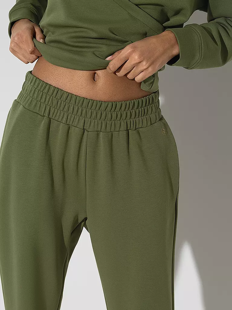 MEY Loungewear Hose SMOOTH dunkelgrün