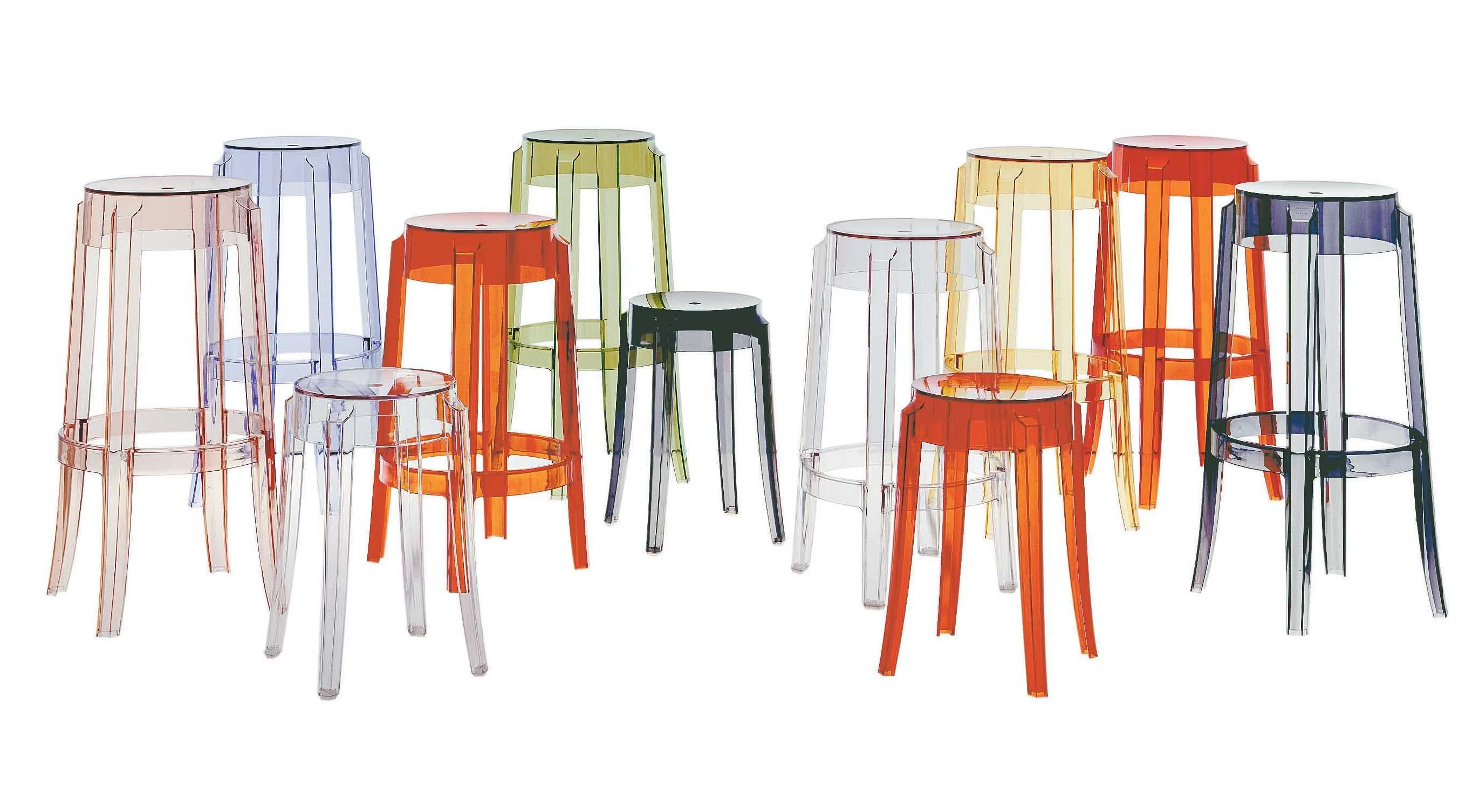 CHARLES GHOST - Tabouret empilable | Gris