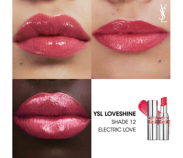Yves Saint Laurent YSL Loveshine LippenstiftElectric Love 12