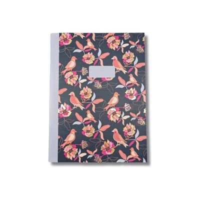Blue Art Grenadine Heart - Carnet de notes ligné - 15 x 22 cm - 64 pages - rossignol bleu