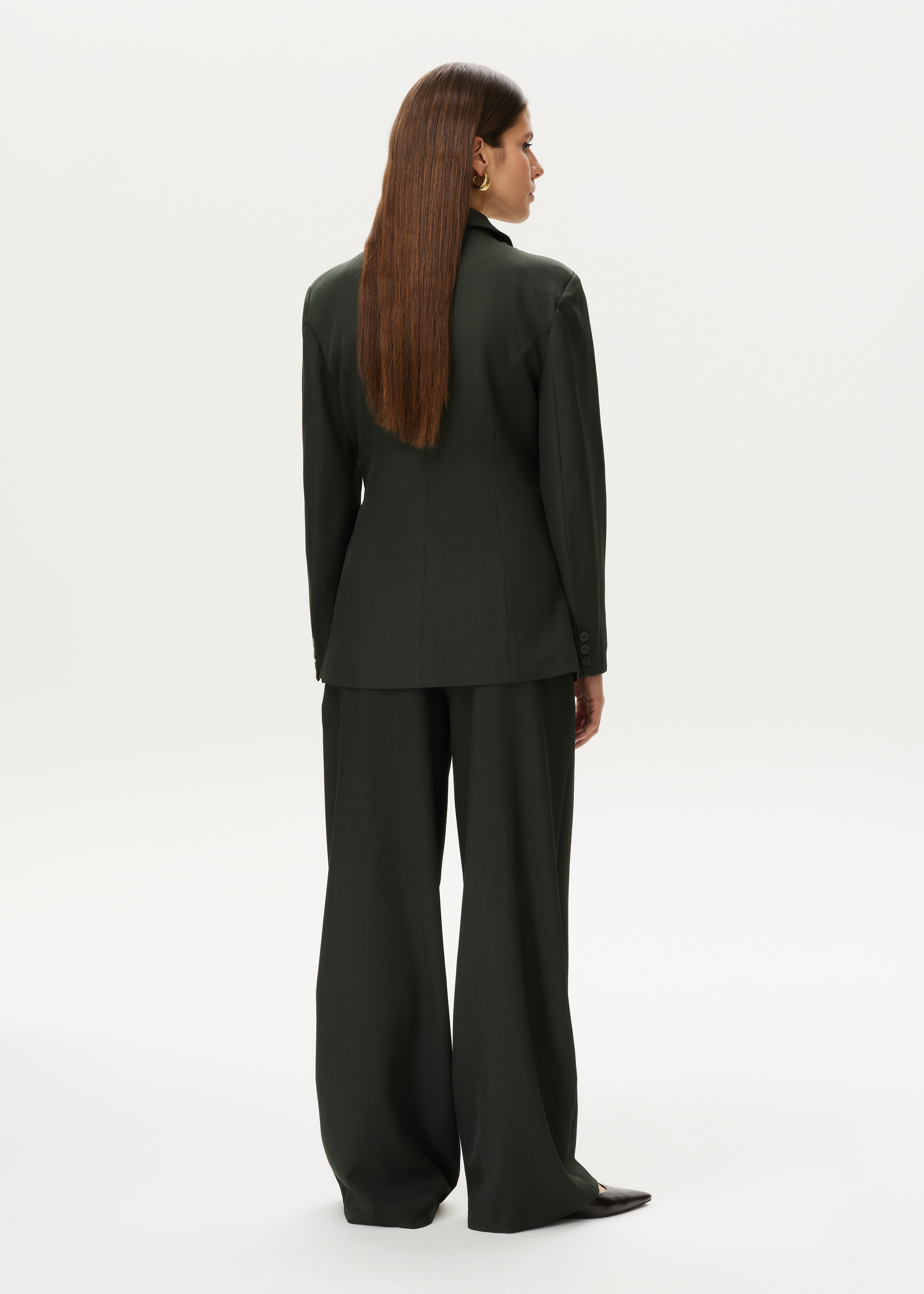 Pantalon met wide leg