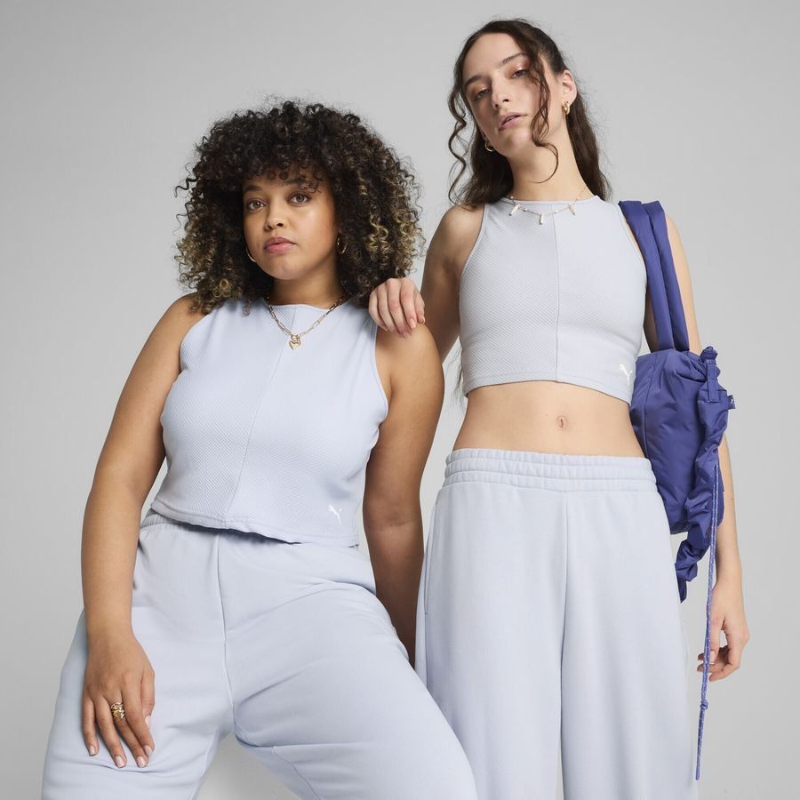 Puma WARDROBE ESS Geripptes Crop-Top