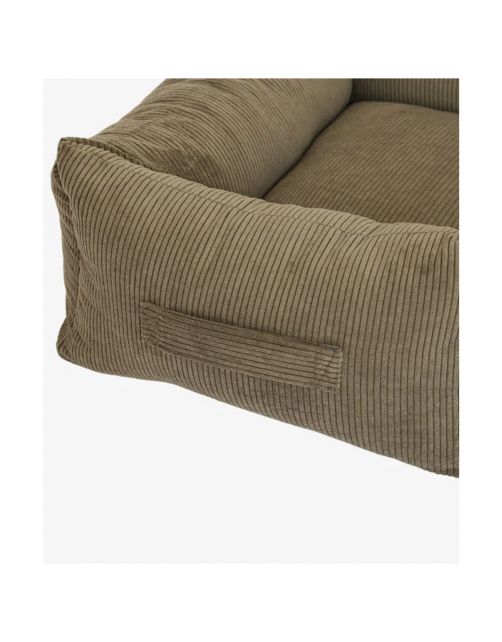 Pet & Co. Kingston Cord Double Face - Hondenmand - 100x80x30 cm Kaki L
