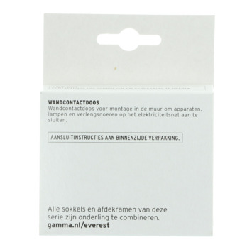 GAMMA Everest Enkel Stopcontact Aluminium