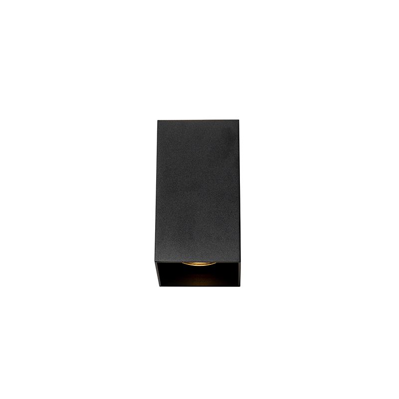 Design vierkante wandlamp zwart - Sabbir