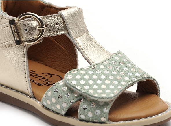 Bellamy nu pieds bebe bebe choupi vert