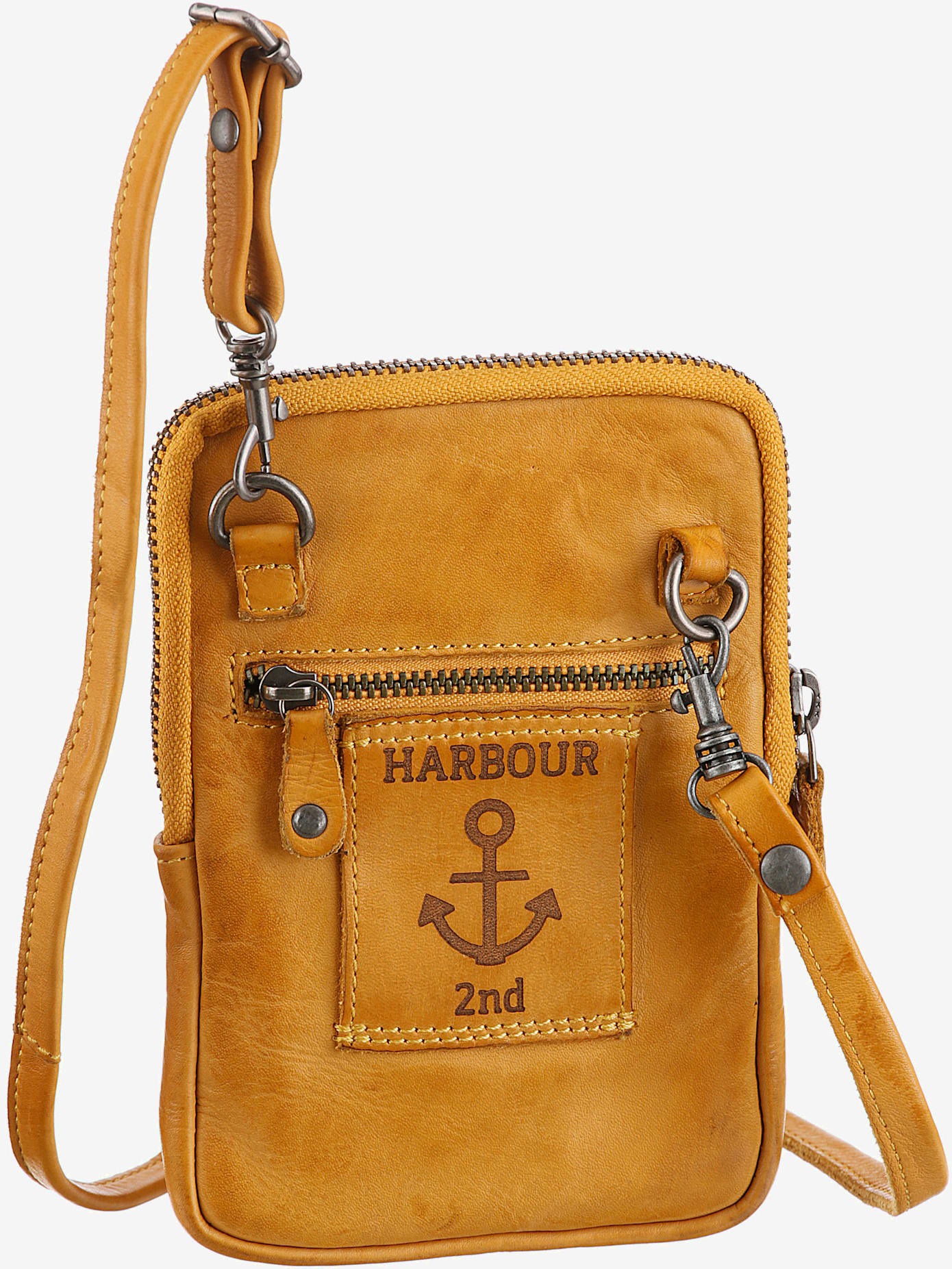 Petit sac en cuir délavé