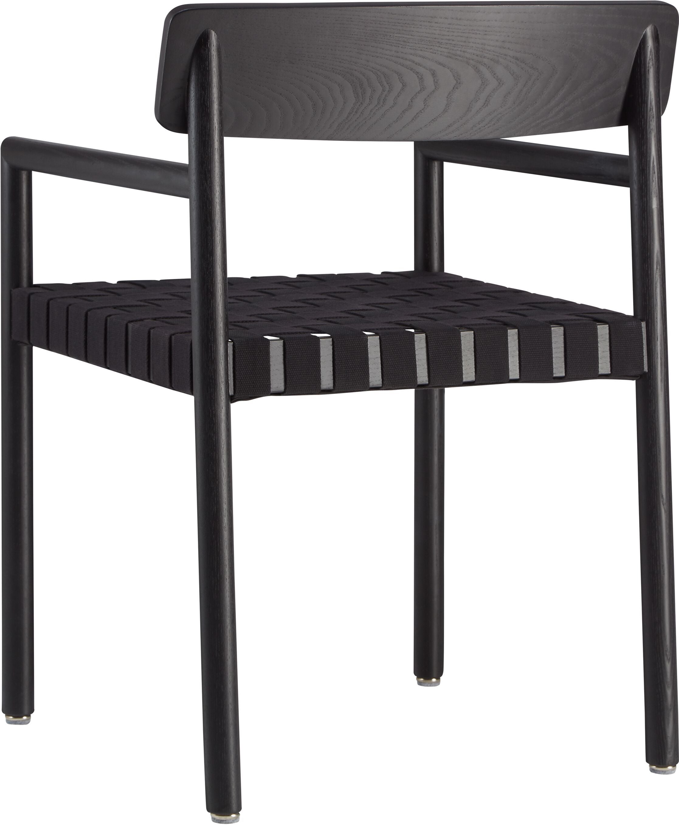 WEAVEN Stuhl - Schwarz / B: 52.0 cm x T: 50.0 cm x H: 77.0 cm