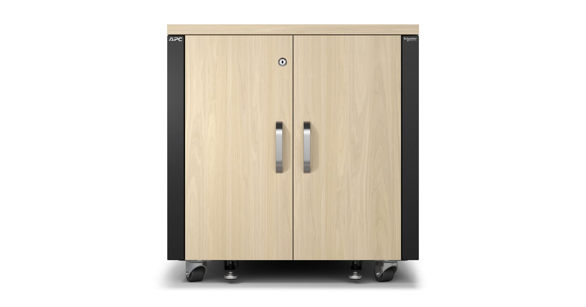 APCNetShelter AR4012A, 12U server rack  (Houtkleur/zwart, 75(b) x 78,5(h) x 113,04(d) cm, geluiddicht)