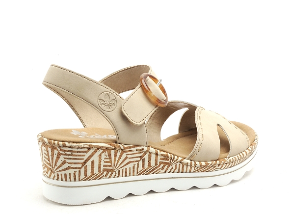 Rieker nu pieds talons femme 67173 beige