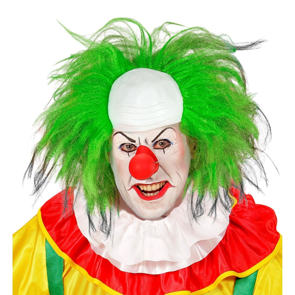 Halloween Pruik Groen Heren Clown