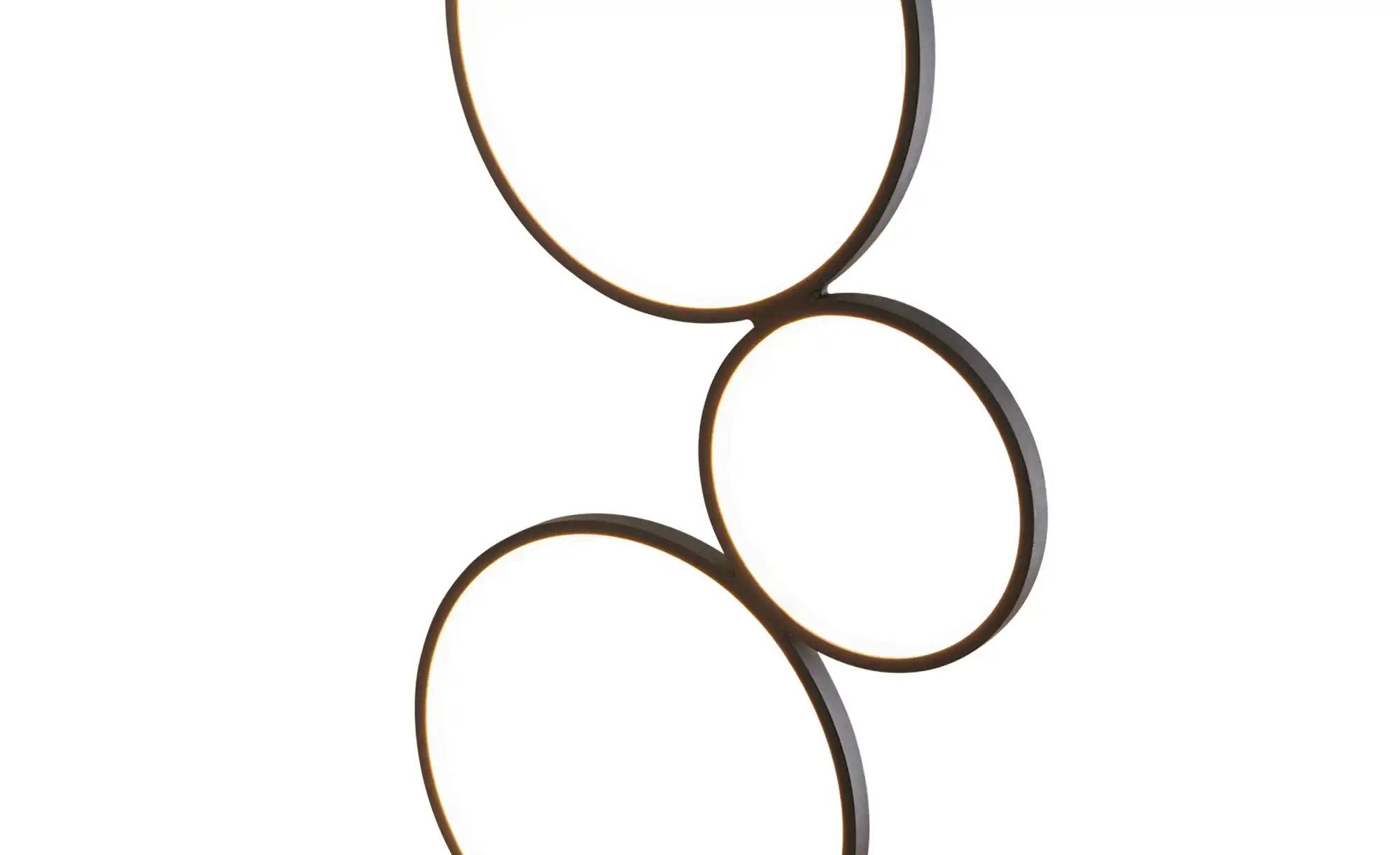 Trio LED-Stehleuchte, Schwarz, Kreise