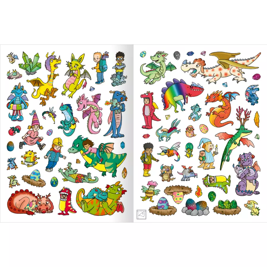 arsEdition Erstes Stickern Metallic - Drachen