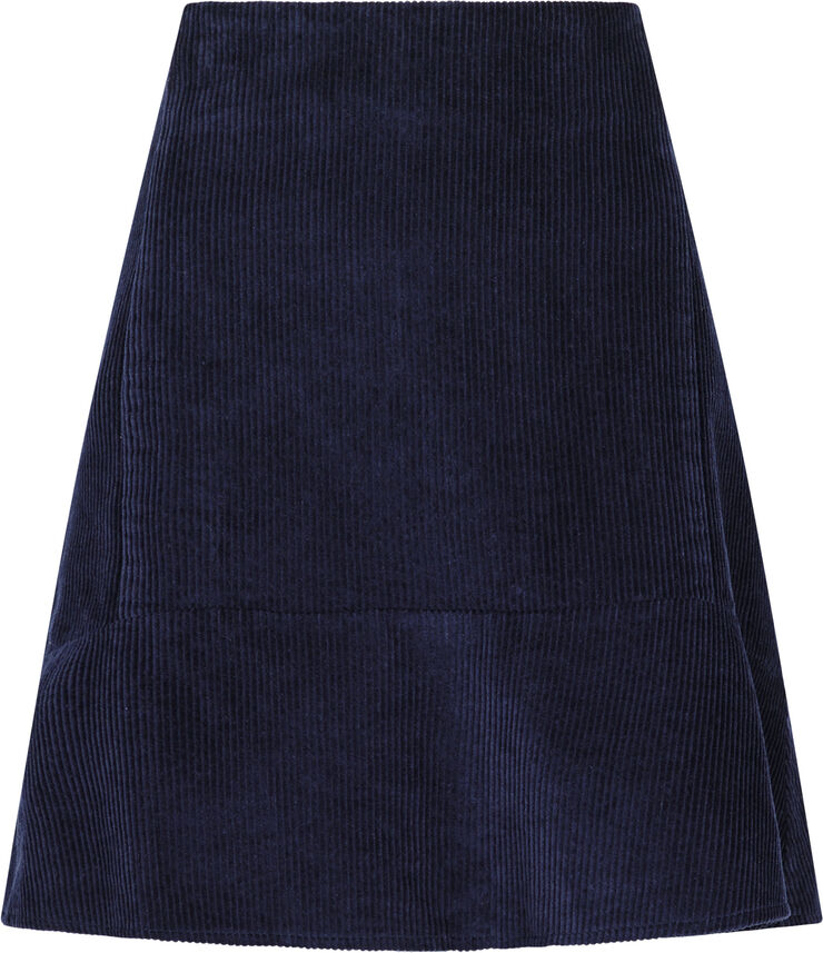 Neo Noir Loui Corduroy Skirt Blå