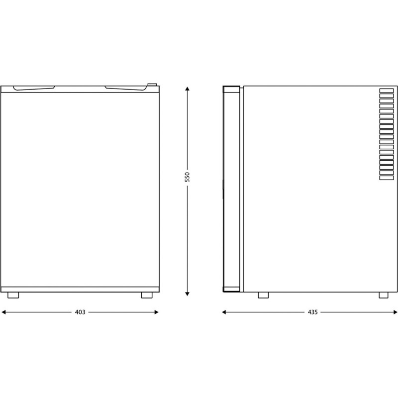 Refrigérateur de bureau JVD Minibar porte pleine 40 L