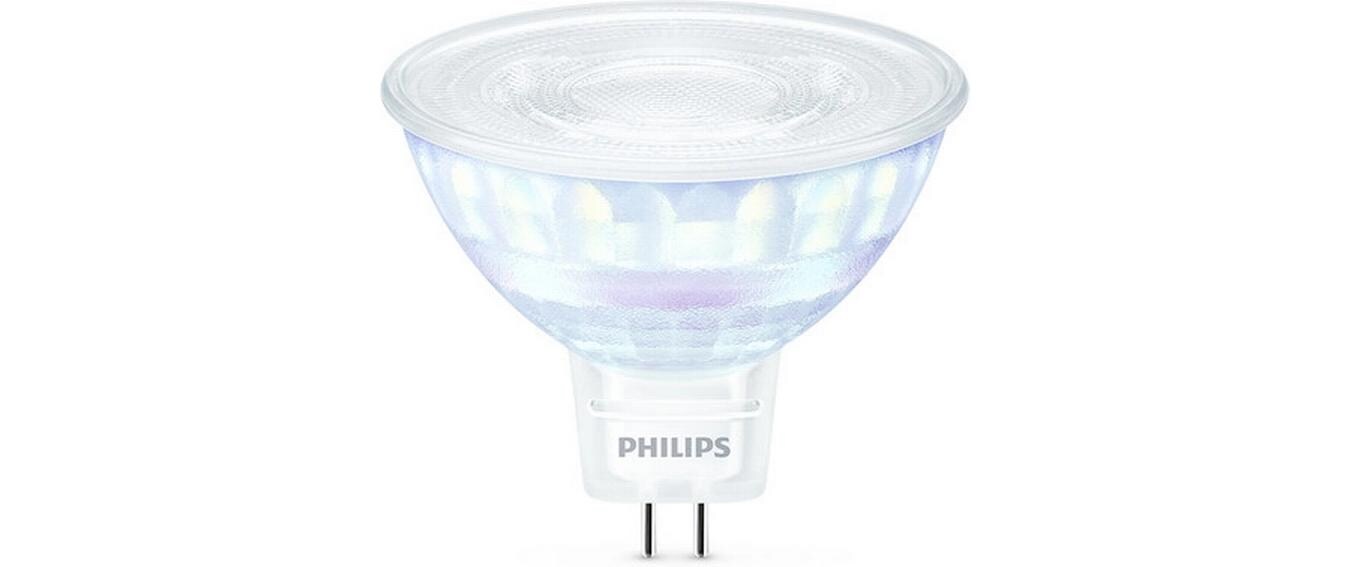Lampe LEDcla 50W GU5.3 WW WGD WarmweissLeuchtmittel MR1 mit klarem Glas