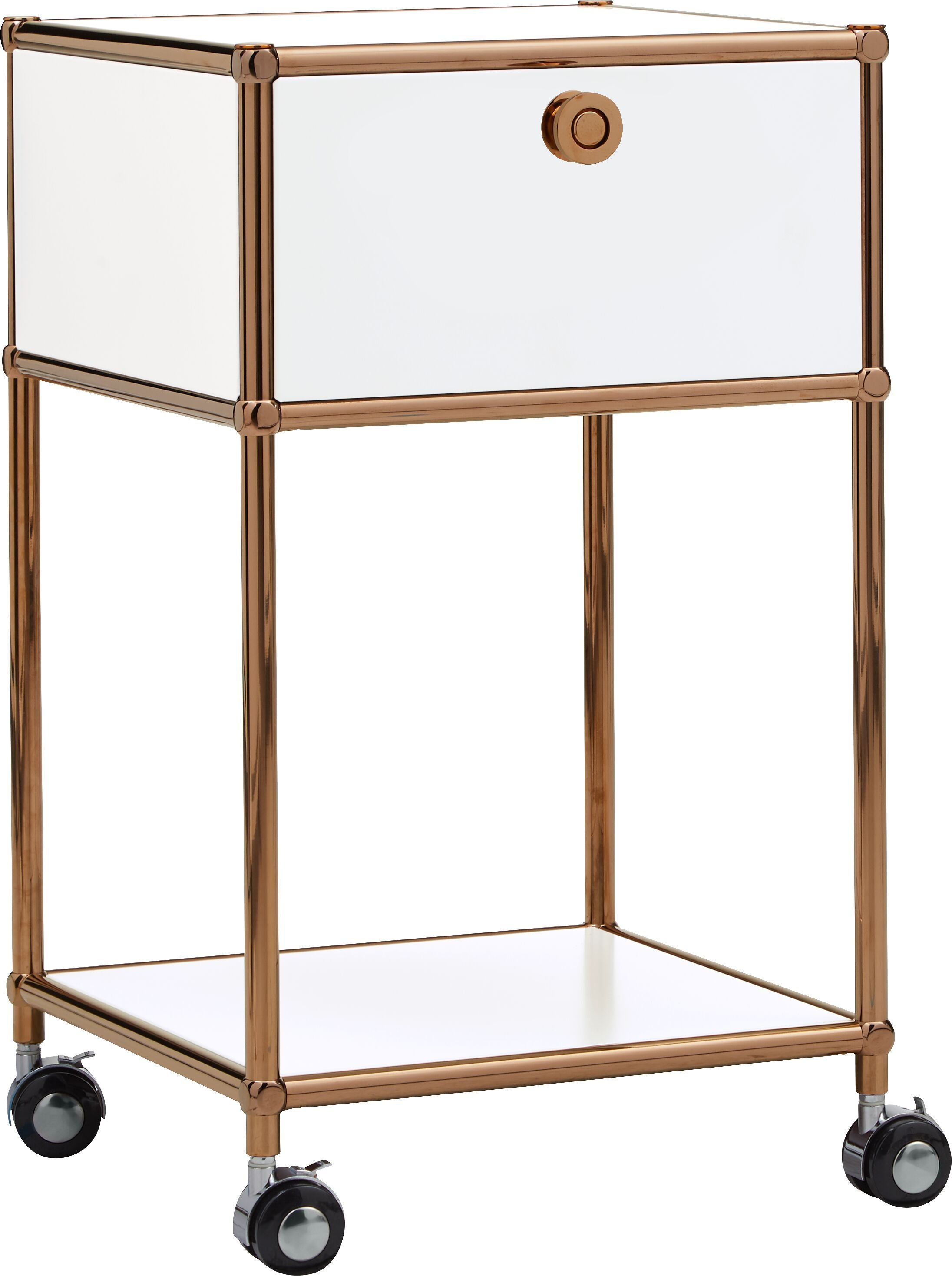FLEXCUBE Rollcontainer - Weiss / B: 40.0 cm x T: 40.0 cm x H: 62.0 cm