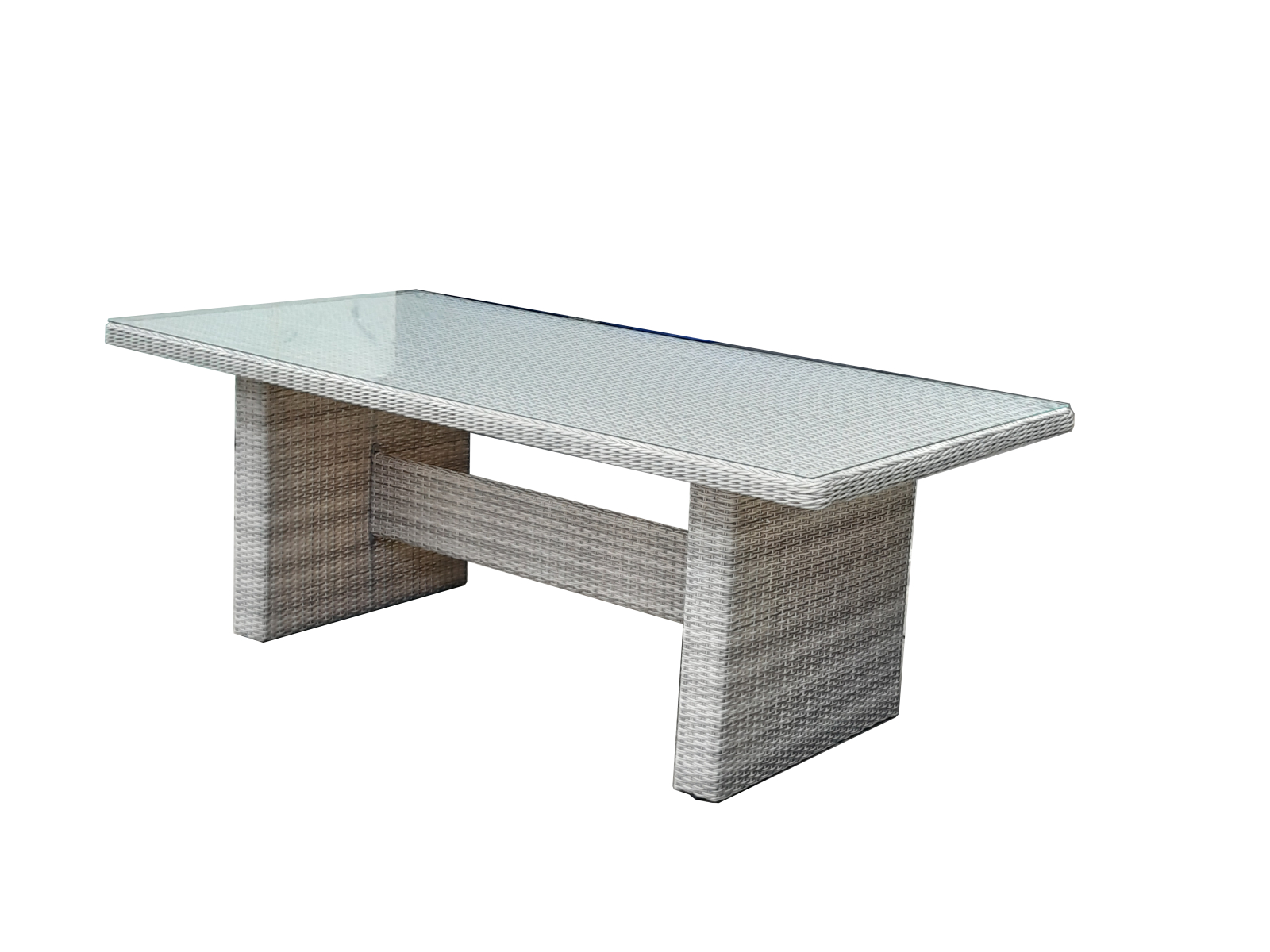 Gartentisch DIJON - grau - 200x100 cm