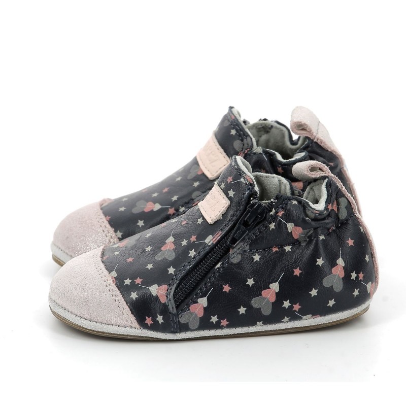 Robeez Robeez Mini Shoez Festive Hearts Marine