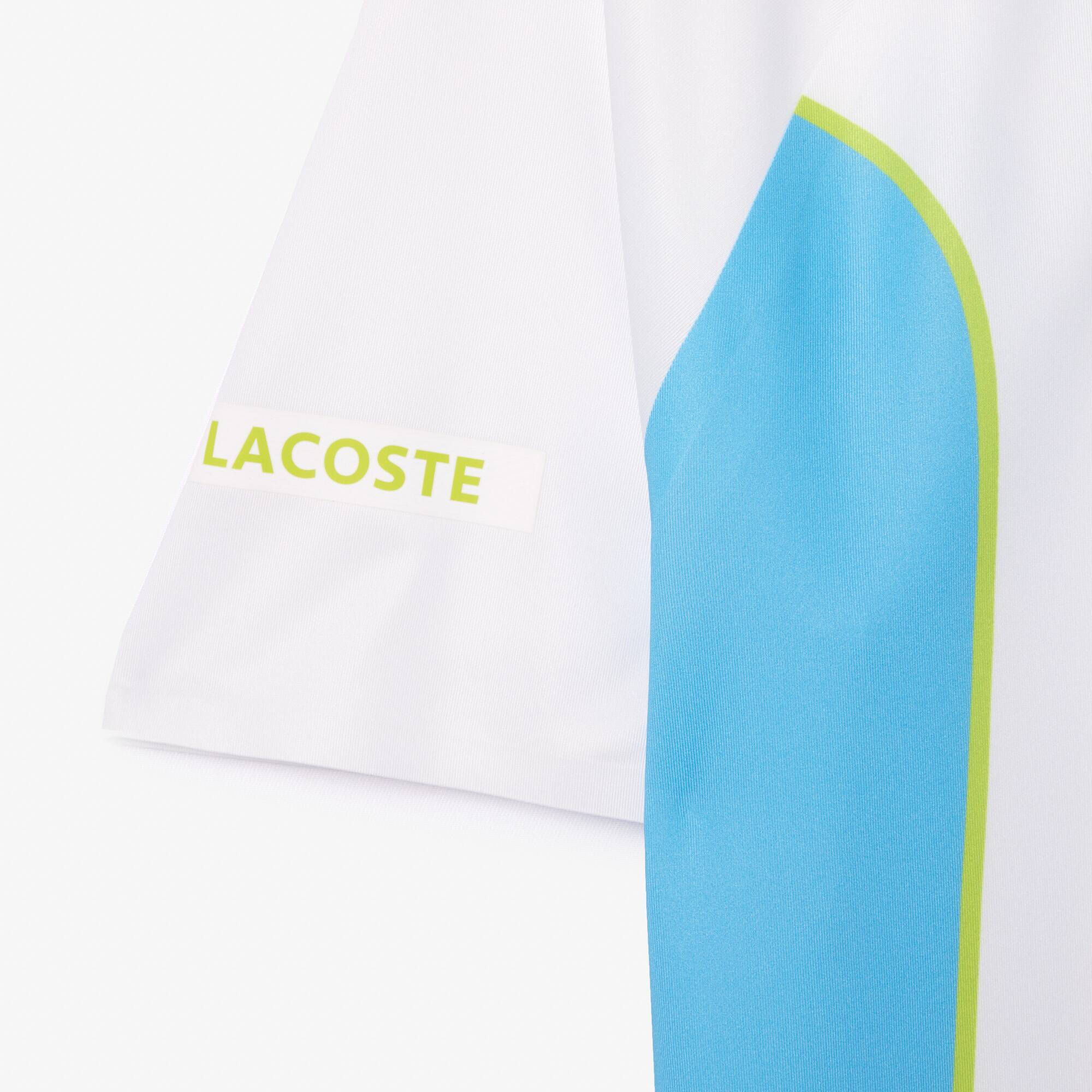 Polo technique homme Lacoste SPORT x Novak Djokovic sans couture Manches Courtes - Bleu - Lacoste - Homme