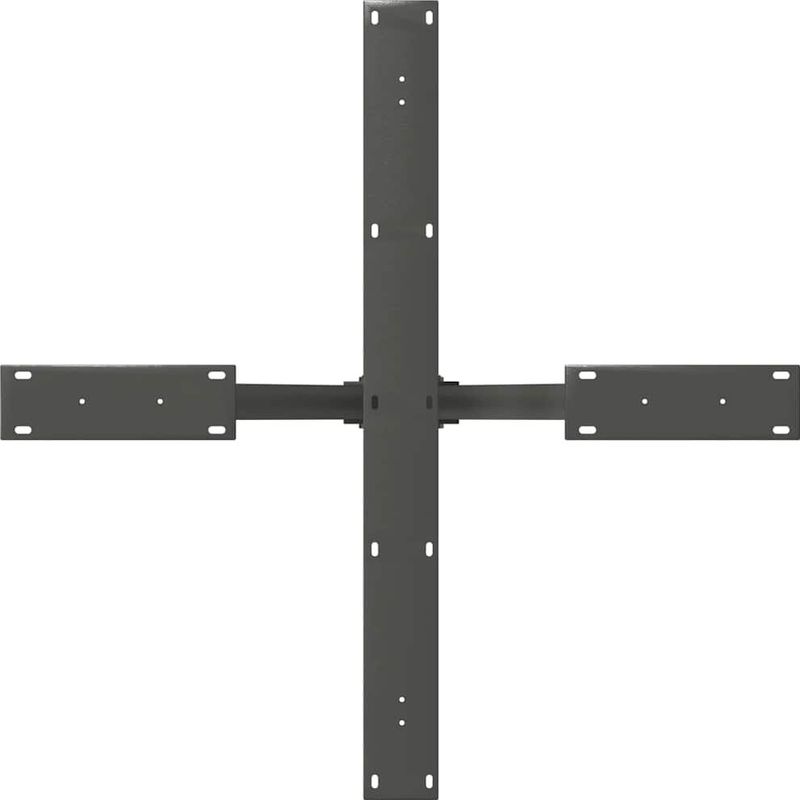 vidaXL - Eettafelpoot - Spider Vorm - Antraciet - Staal