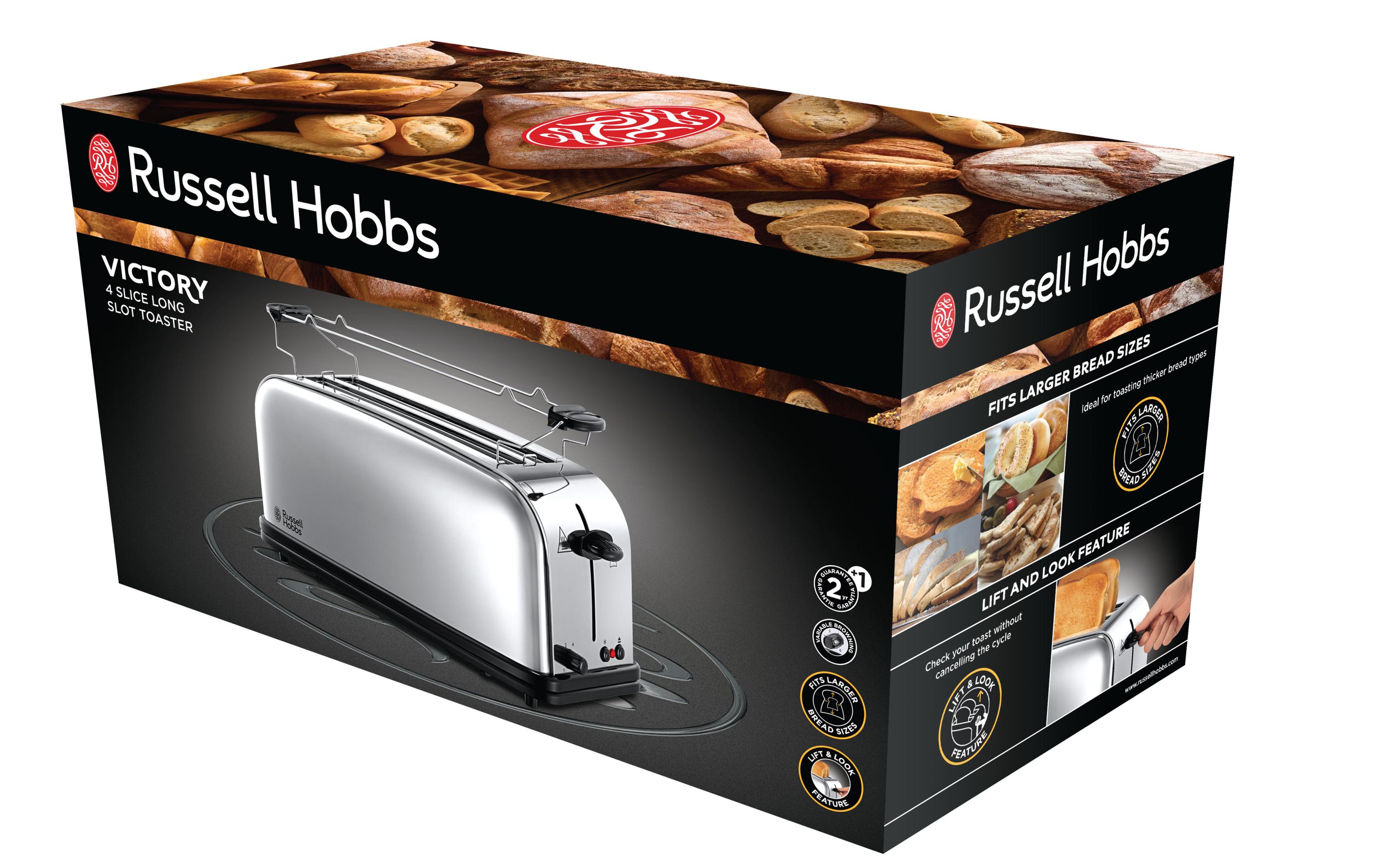 Toaster Victory 23520-56 SchwarzLangschlitz Toaster, Schwarz