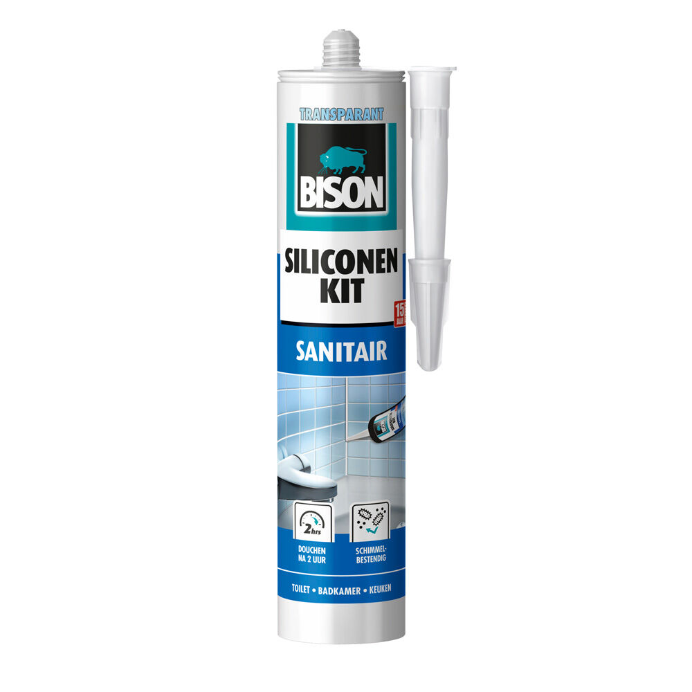 Bison Siliconenkit Sanitair - 310 Milliliter - transparant