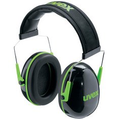 Coquille anti-bruit K1, noir / vert