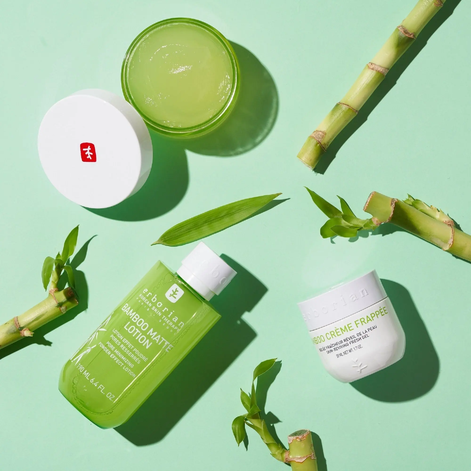 Erborian - Bamboo Crème Frappée Gelée Fraîcheur - Réveil de la Peau- Soin de jour