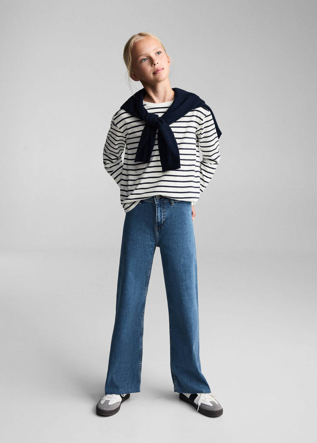 Mango Kids broek changeant blauw