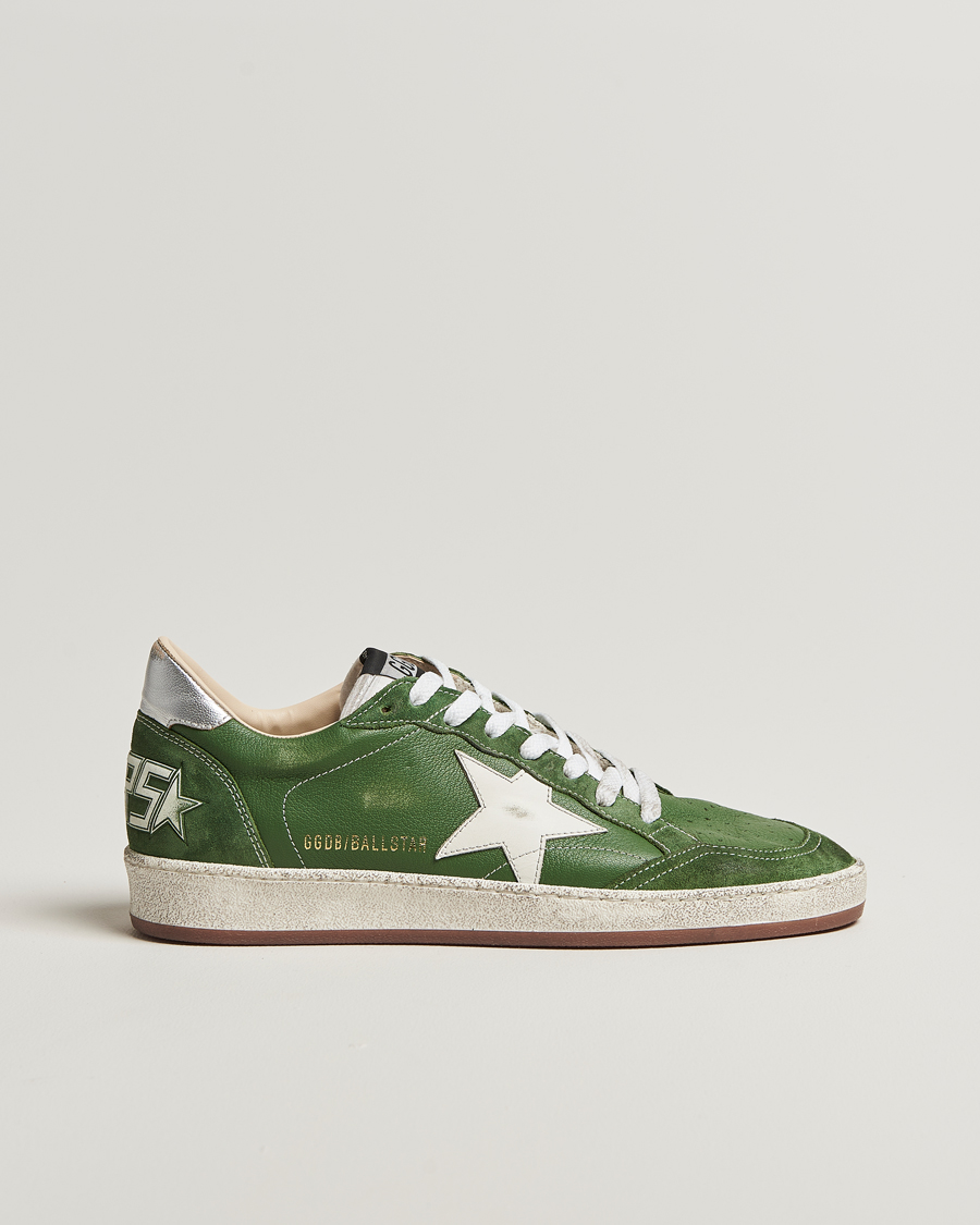 Golden Goose Ball Star Sneakers Green/White