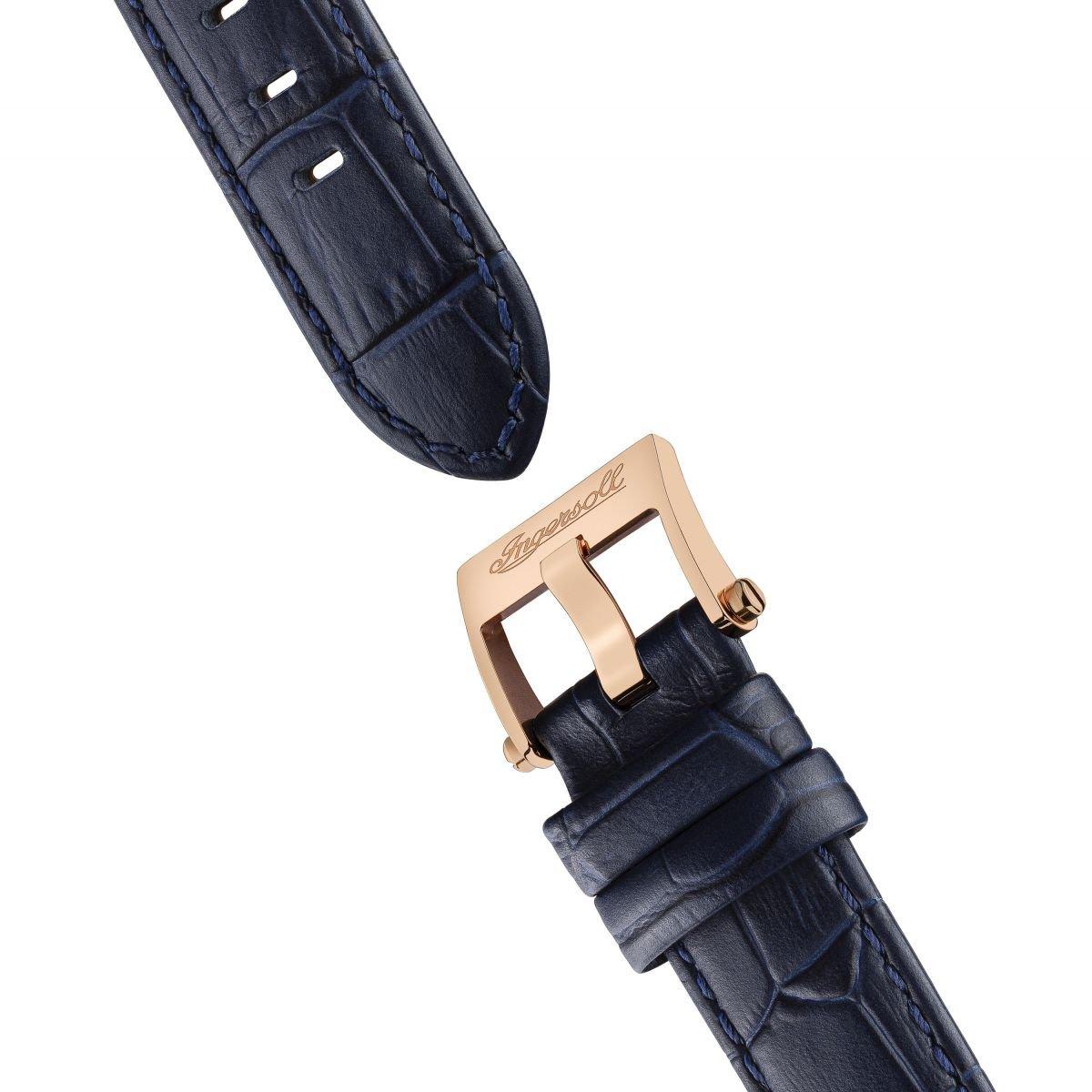 Ingersoll 1892 Mens Ingersoll Herald Automatic Blue Gold Watch