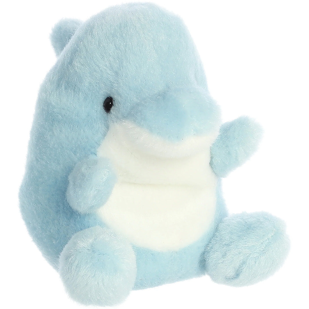 palm pals knuffeldolfijn clicks - 13 cm