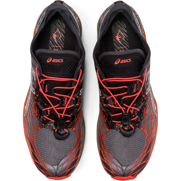Chaussure trail ASICS FUJISPEED BLACK/CHERRY TOMATO