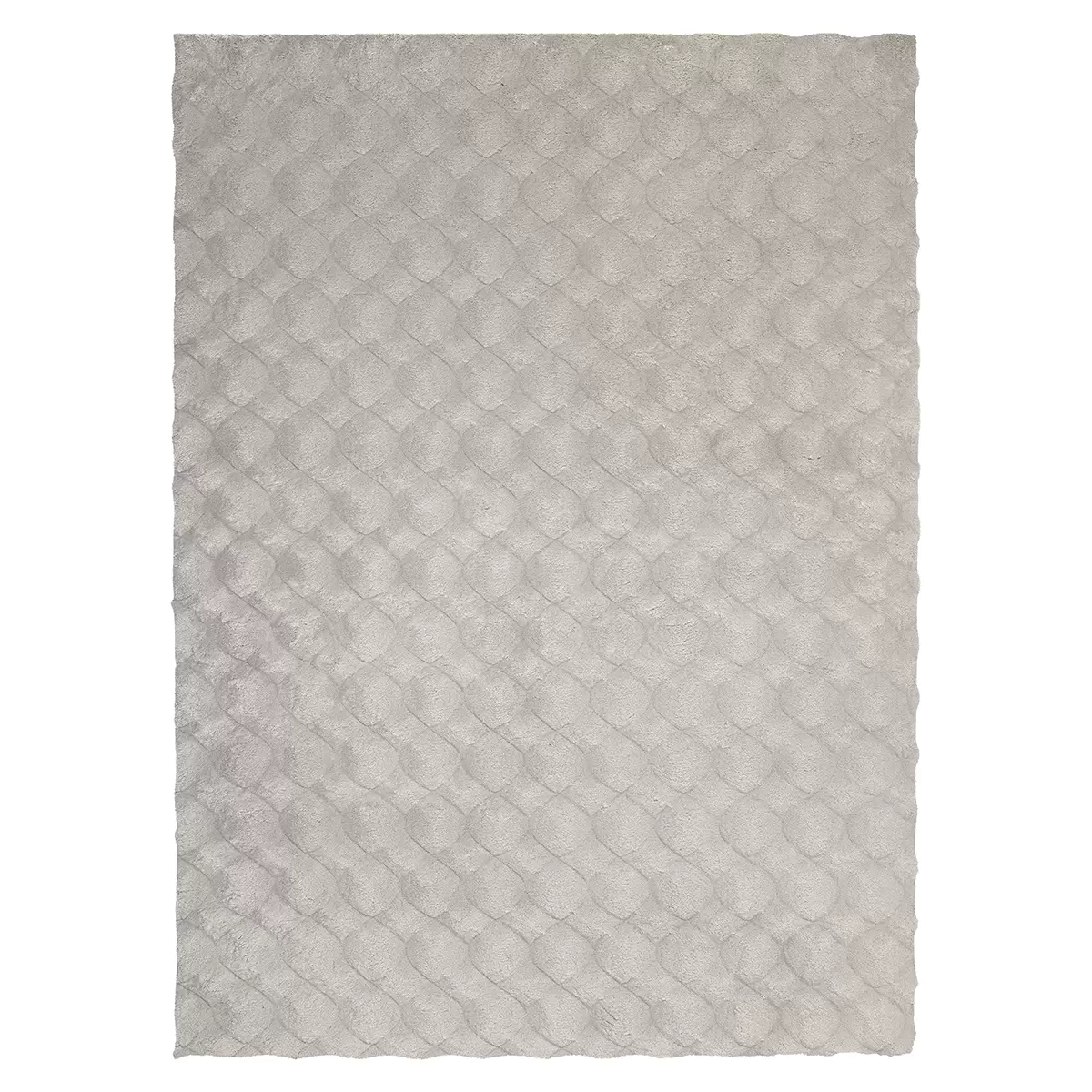 Hochflorteppich Diamond Cut Grau