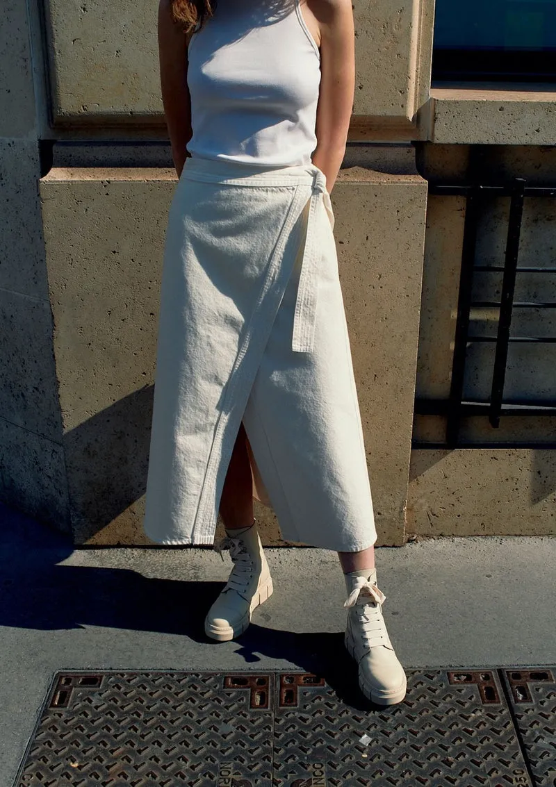 Jupe en denim Falda ADN Paris