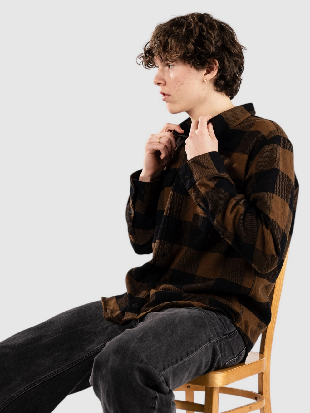 Dravus Essential Shirt brown