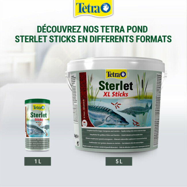 Alimentation Tetra Pond Sterlet Sticks pour poissons de bassin
