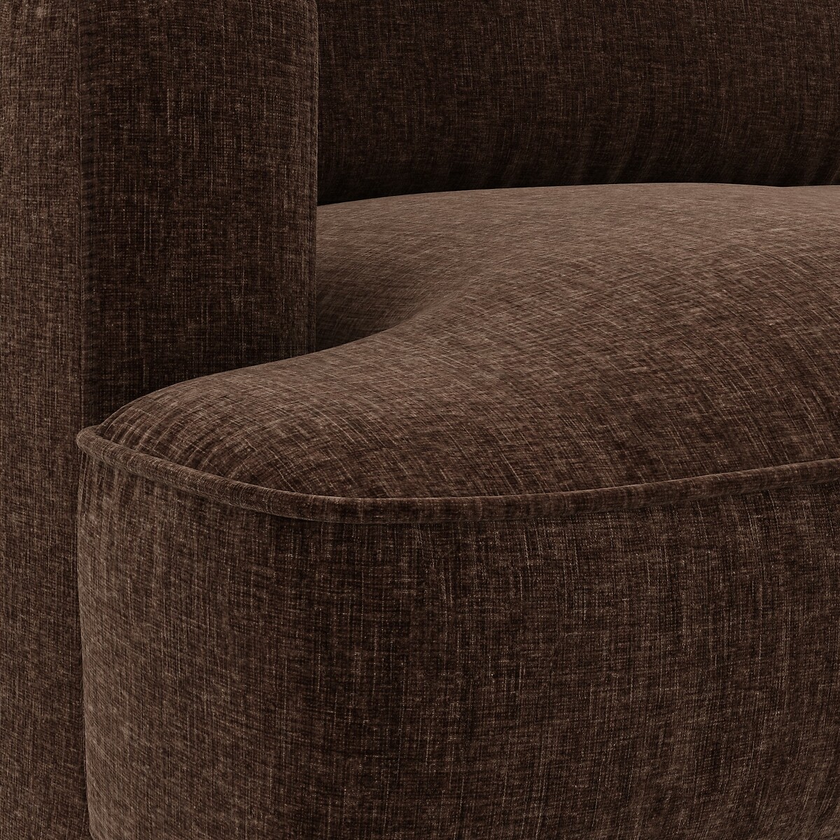 AM.PM<br>Sofá de canto em veludo chenille, Alwine