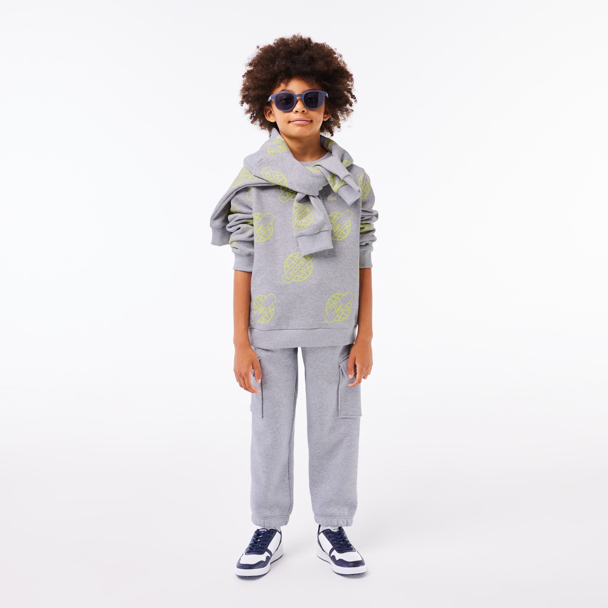 Pantalon de survêtement garçon Lacoste en coton biologique Pantalons & Shorts - Gris - Lacoste - Garçon
