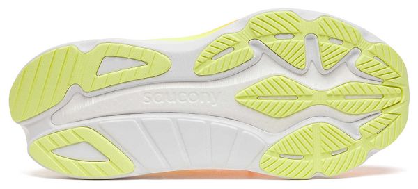 Chaussures Running Saucony Hurricane 24 Jaune/Blanc Femme