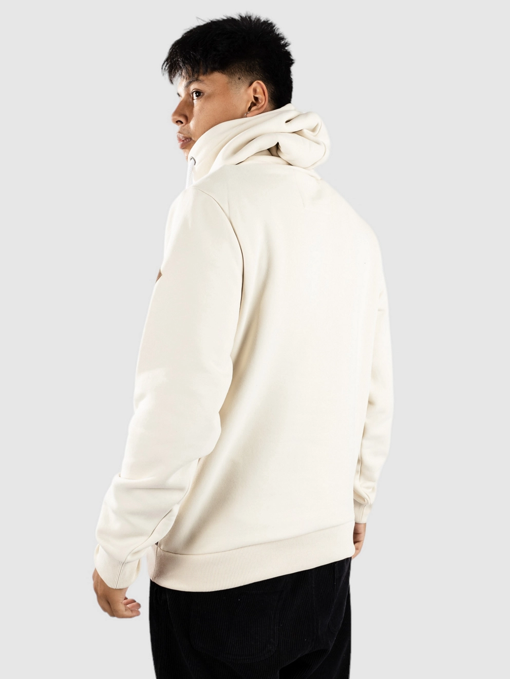 Kazane Andreas Hoodie birch ecru olive
