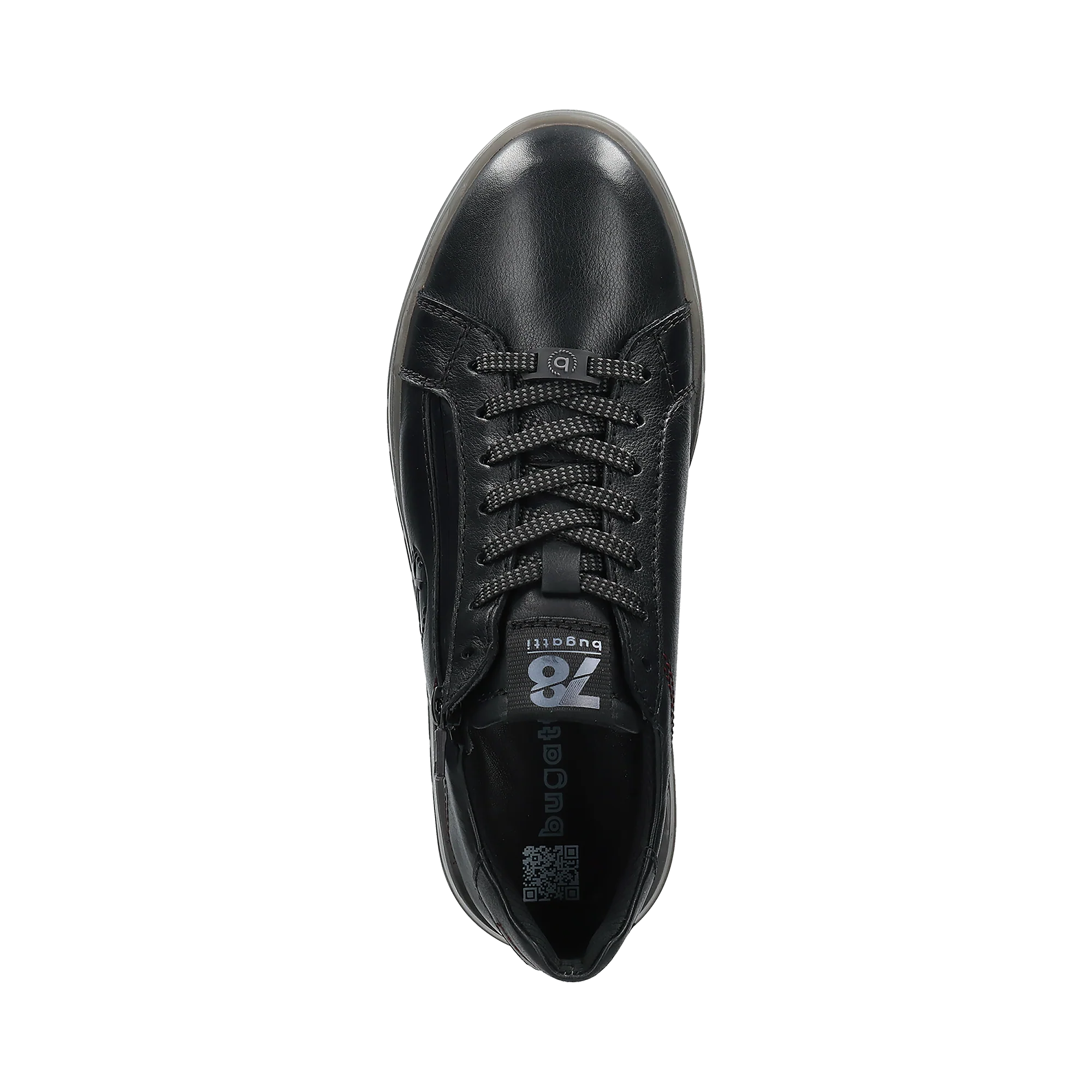 Leder Sneaker schwarz