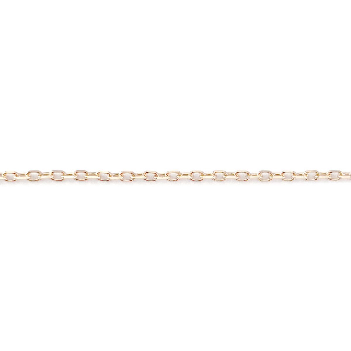 Collier d'occasion or 750 rose quartz fumé 42 cm