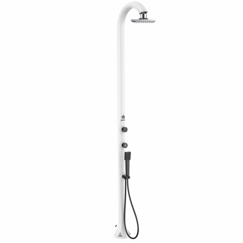 Iswitch sined moon white double showerhead water connection