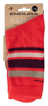 Chaussette Endura Baabaa Stripe Rouge
