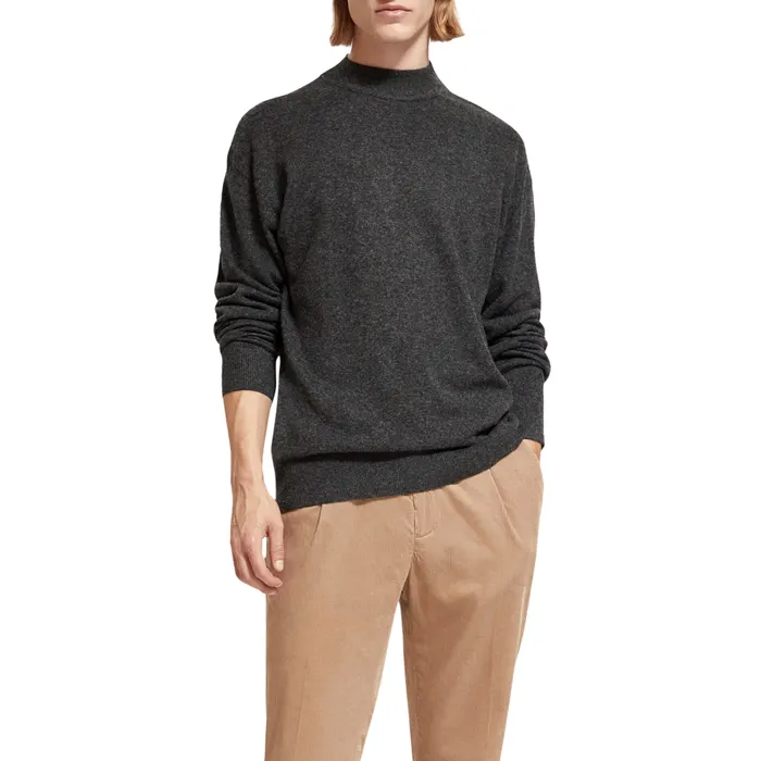 Scotch & Soda Dropped Shoulder Basic Mock Trui Heren